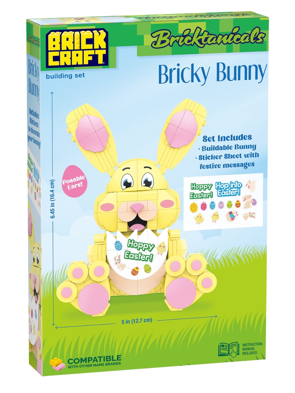 Bricky Bunny Building Set - Yellow & Pink